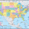 Detailed Political Map Of United States Of America