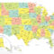 USA Map With States And Cities GIS Geography